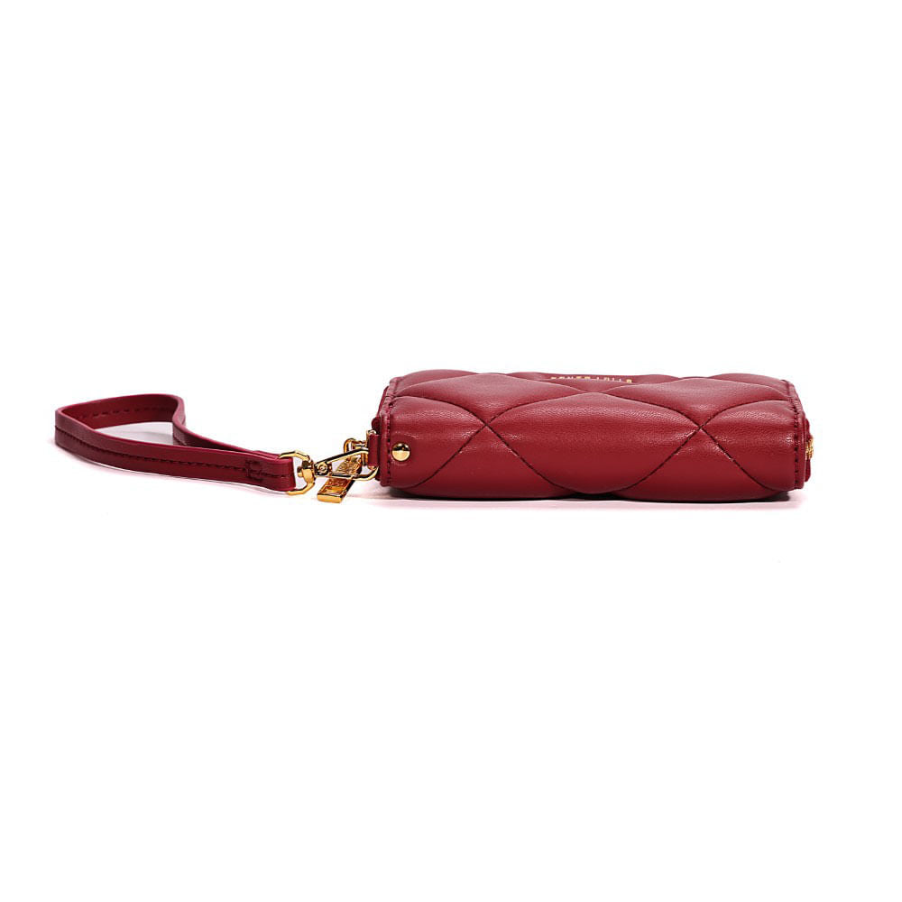 Carteira Pequena Santa Lolla Vermelha Soft Alça De Mão
