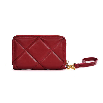 Carteira Pequena Santa Lolla Vermelha Soft Alça De Mão