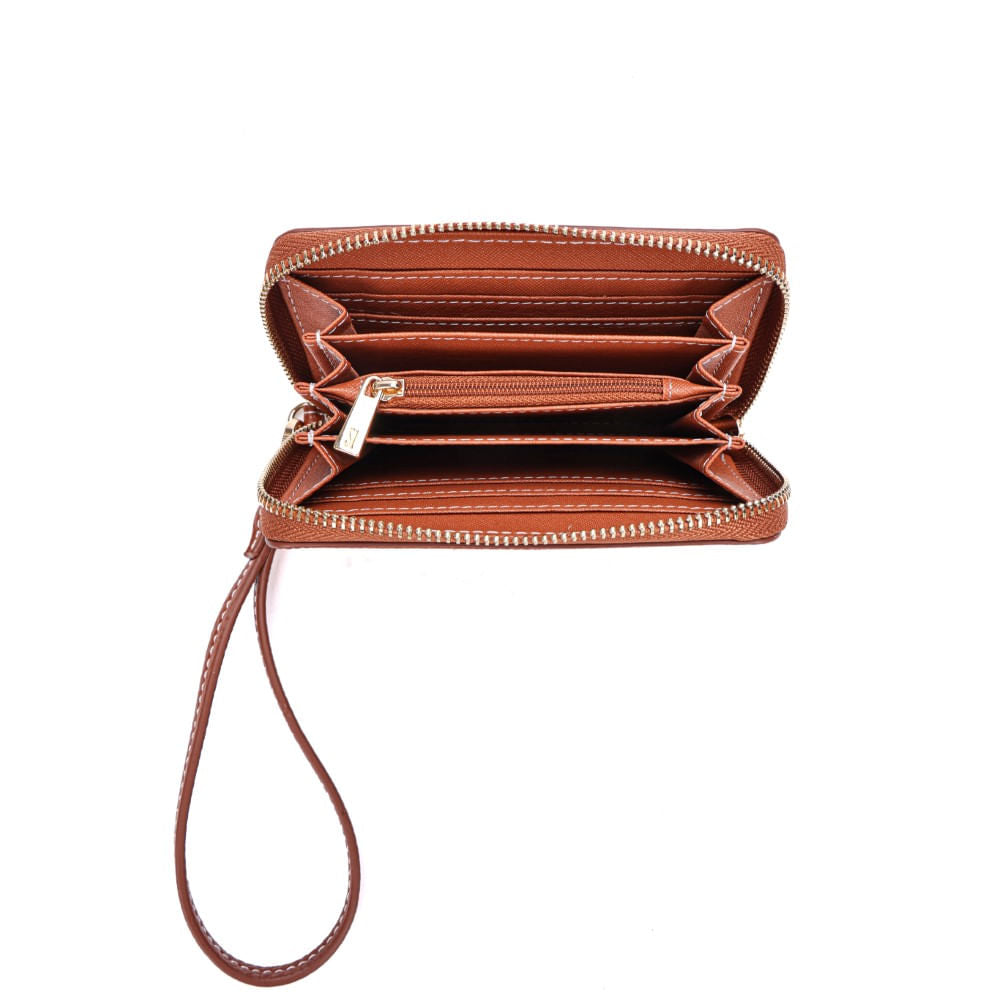 Carteira Santa Lolla Marrom Alça De Mão