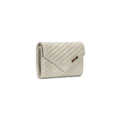 Carteira Santa Lolla Off White Matelassê Corrente