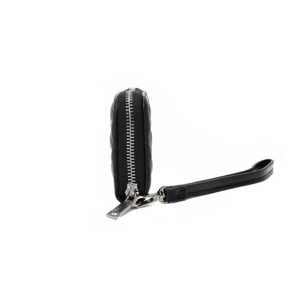 Carteira Santa Lolla Preta Matelassê Com Alça De Mão