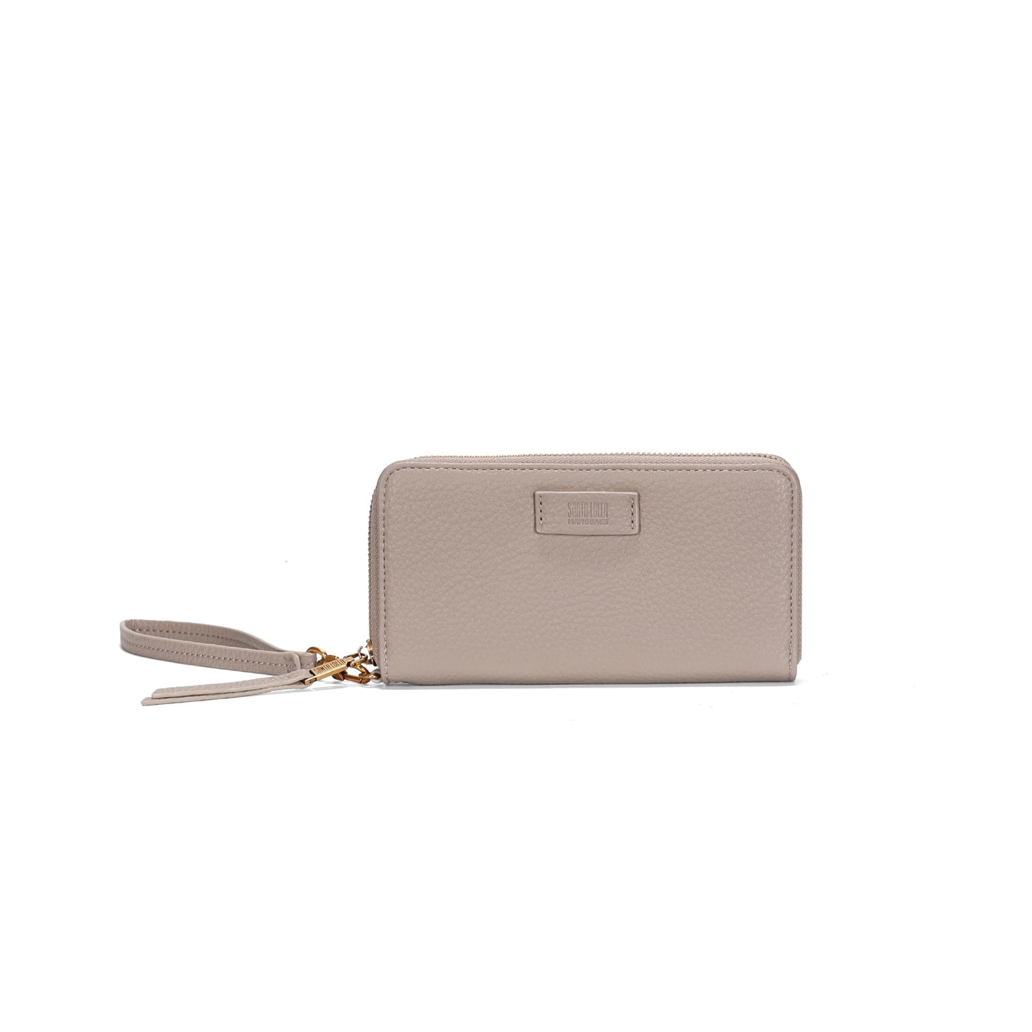 Carteira Santa Lolla Taupe Floater Alça Pulseira