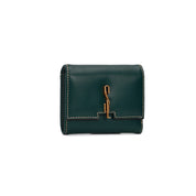 Carteira Santa Lolla Verde Aba Metal Dourado
