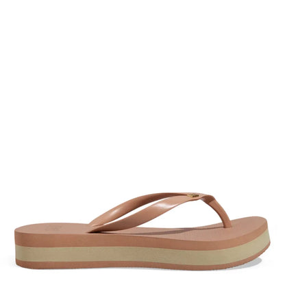 Chinelo Flip Flop Plataforma Degalls Bege