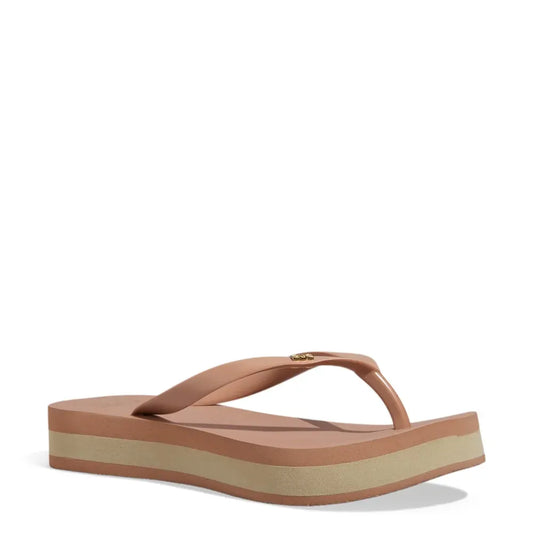 Chinelo Flip Flop Plataforma Degalls Bege
