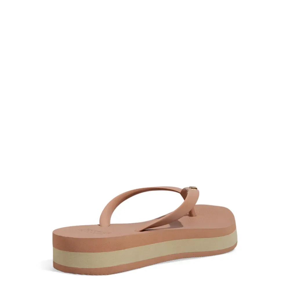 Chinelo Flip Flop Plataforma Degalls Bege