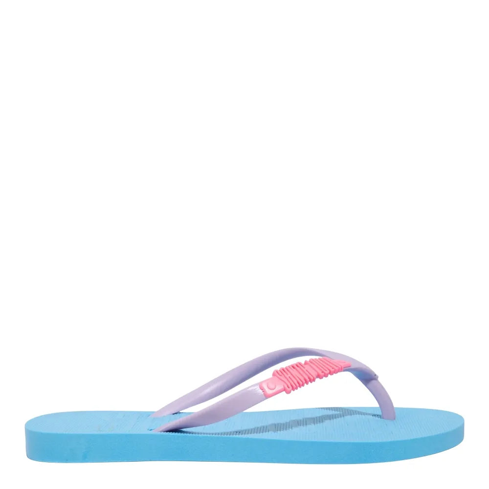 Chinelo Flip Flop Santa Lolla Azul Tiras Lilás