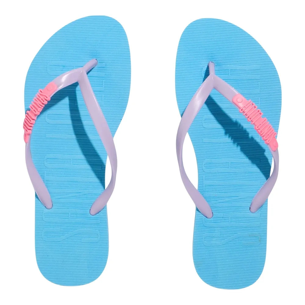 Chinelo Flip Flop Santa Lolla Azul Tiras Lilás