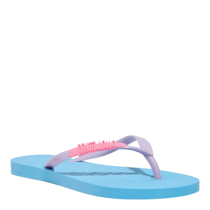 Chinelo Flip Flop Santa Lolla Azul Tiras Lilás