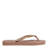 Chinelo Flip Flop Santa Lolla Bronze
