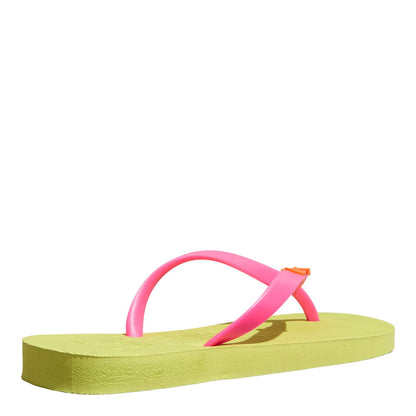 Chinelo Santa Lolla Amarelo Lime Tiras Pink