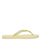 Chinelo Santa Lolla Amarelo Tiras Transparentes