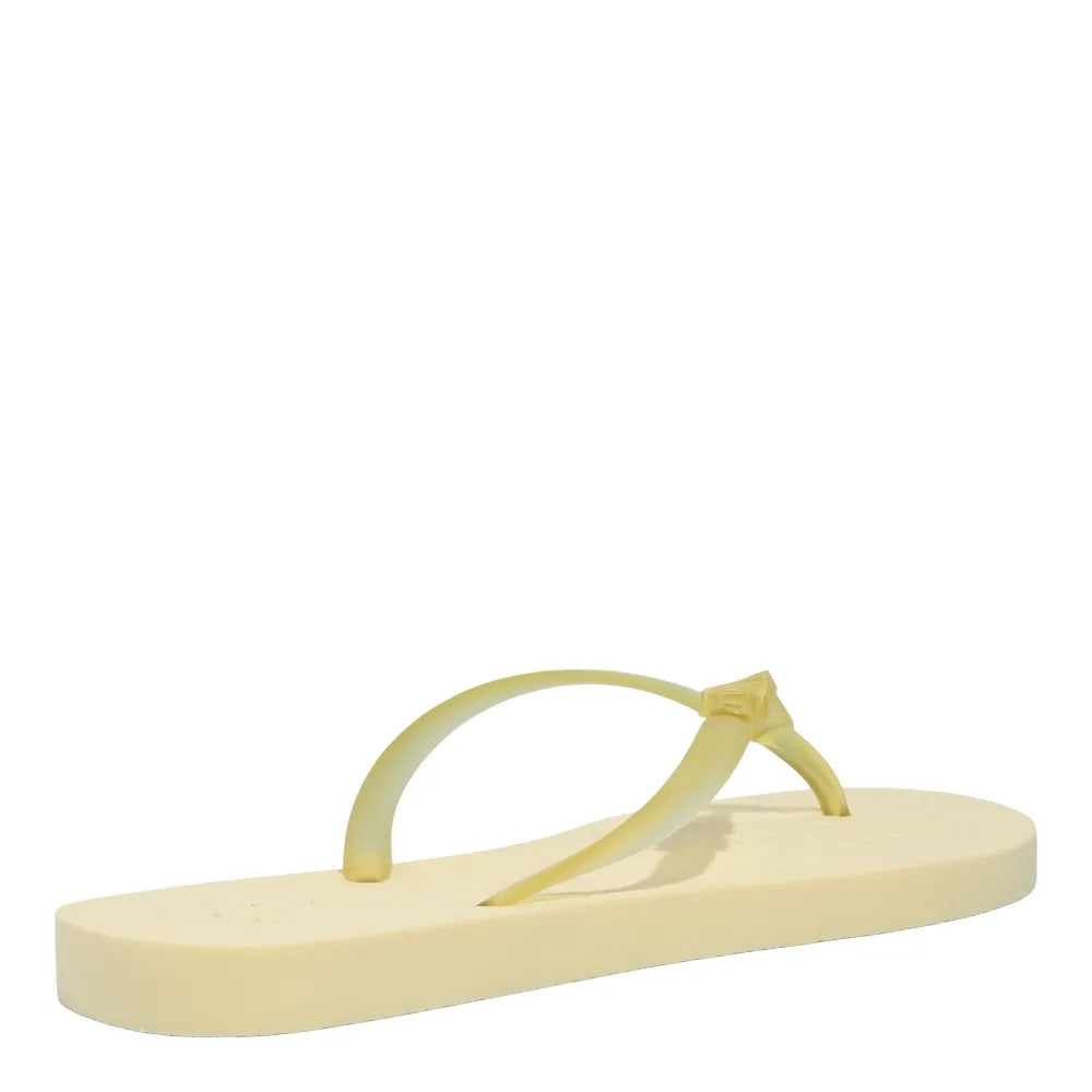 Chinelo Santa Lolla Amarelo Tiras Transparentes