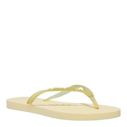 Chinelo Santa Lolla Amarelo Tiras Transparentes