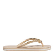 Chinelo Santa Lolla Areia Verniz Correntes