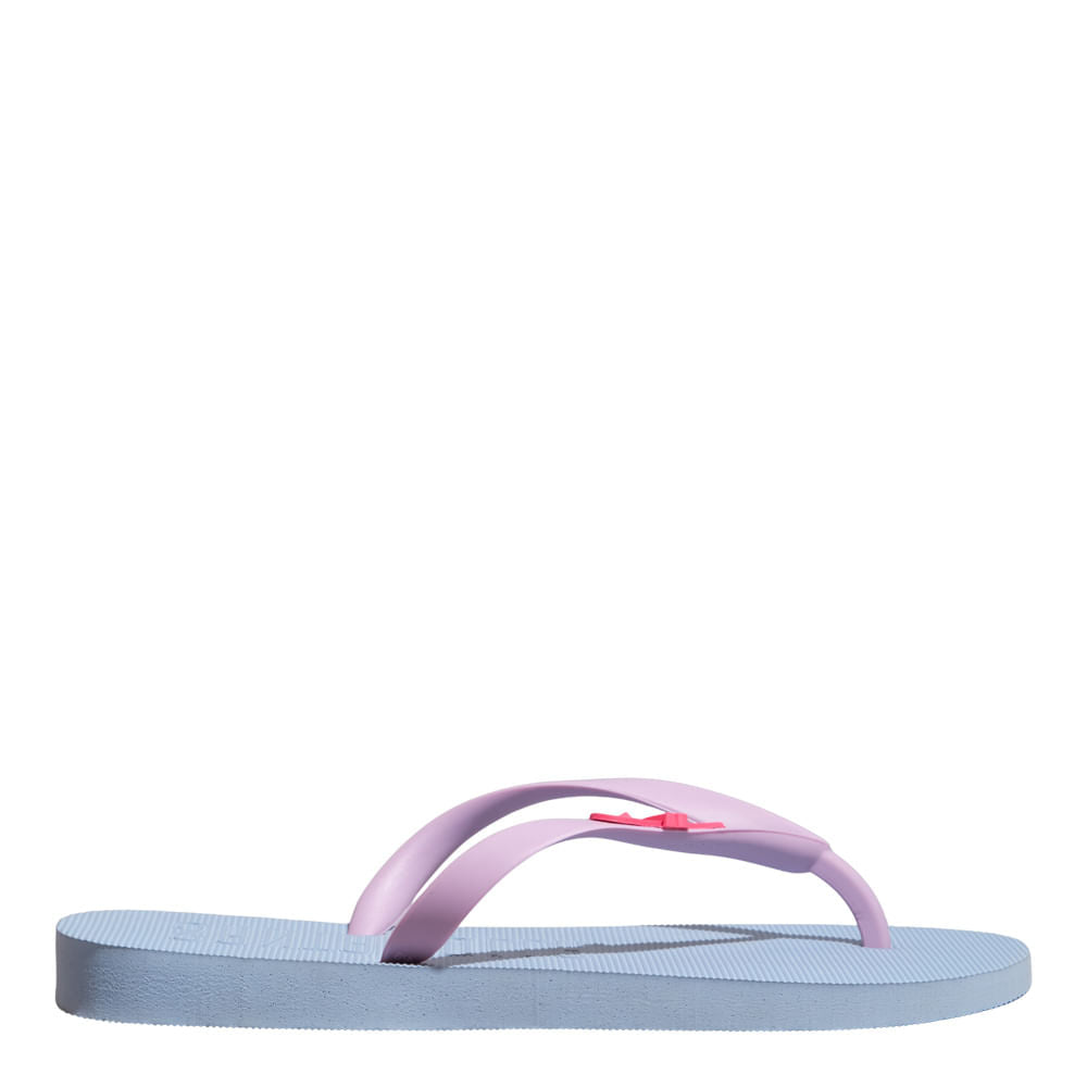 Chinelo Santa Lolla Azul Flip Flop Tiras Lilás