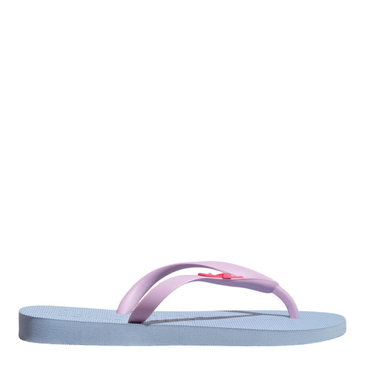Chinelo Santa Lolla Azul Flip Flop Tiras Lilás