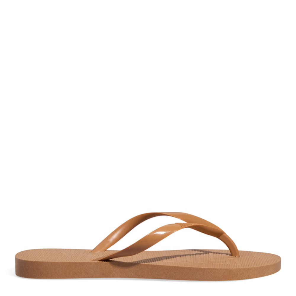 Chinelo Santa Lolla Bege Flip Flop Tiras Brilho