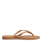 Chinelo Santa Lolla Bege Flip Flop Tiras Brilho