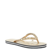 Chinelo Santa Lolla Dourado Correntes