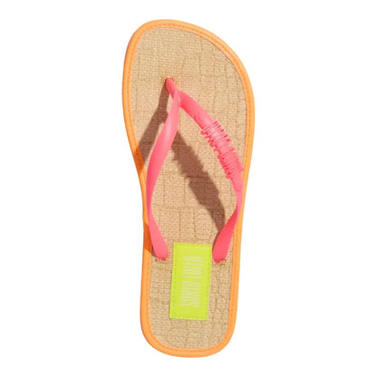 Chinelo Santa Lolla Laranja Sola Palha