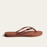 Chinelo Santa Lolla Marrom Flip Flop Borracha