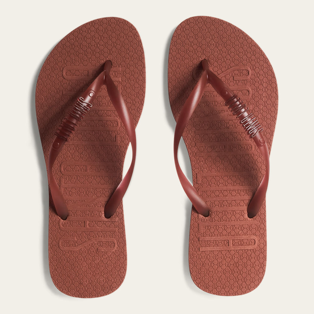 Chinelo Santa Lolla Marrom Flip Flop Borracha