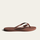 Chinelo Santa Lolla Marrom Flip Flop Borracha