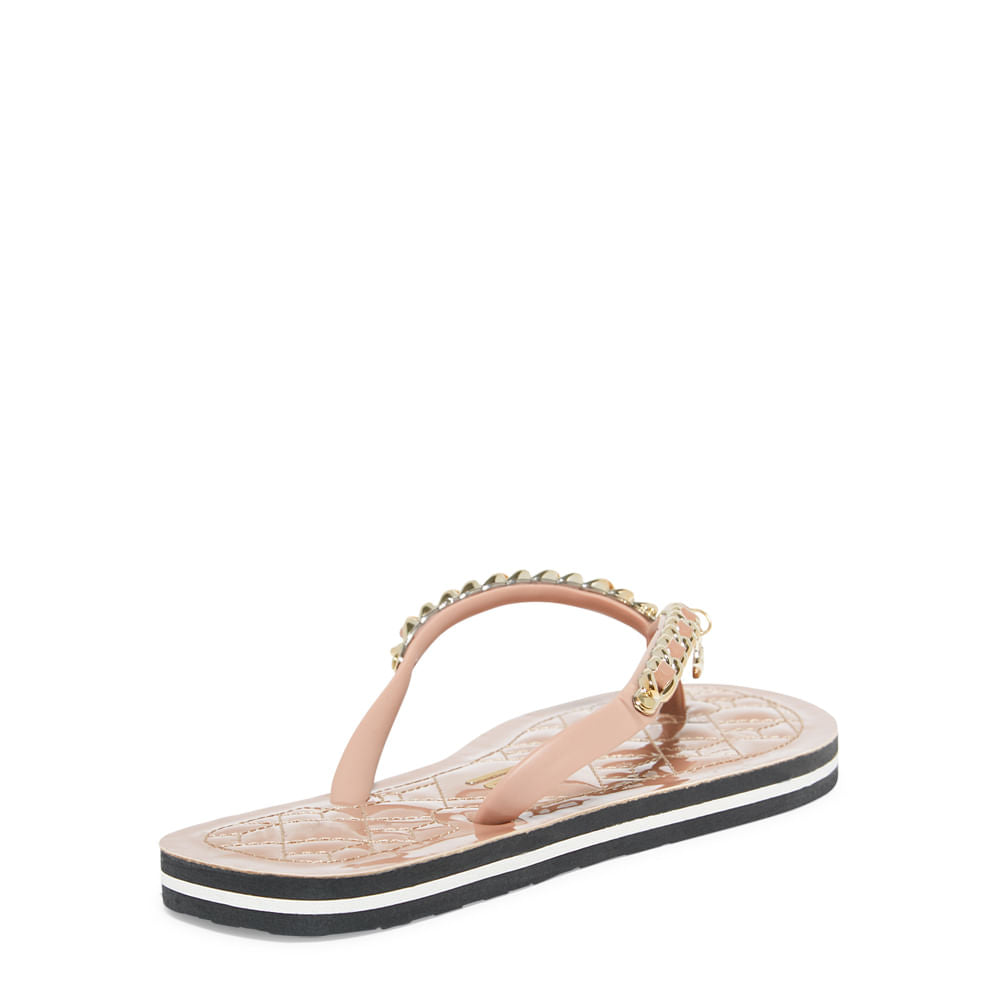 Chinelo Santa Lolla Nude Verniz Correntes