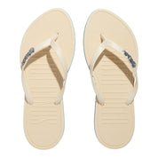 Chinelo Santa Lolla Off White Tiras Y Detalhe Azul