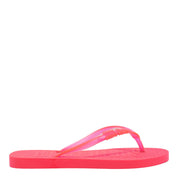 Chinelo Santa Lolla Pink Flip Flop Tira Translúcida