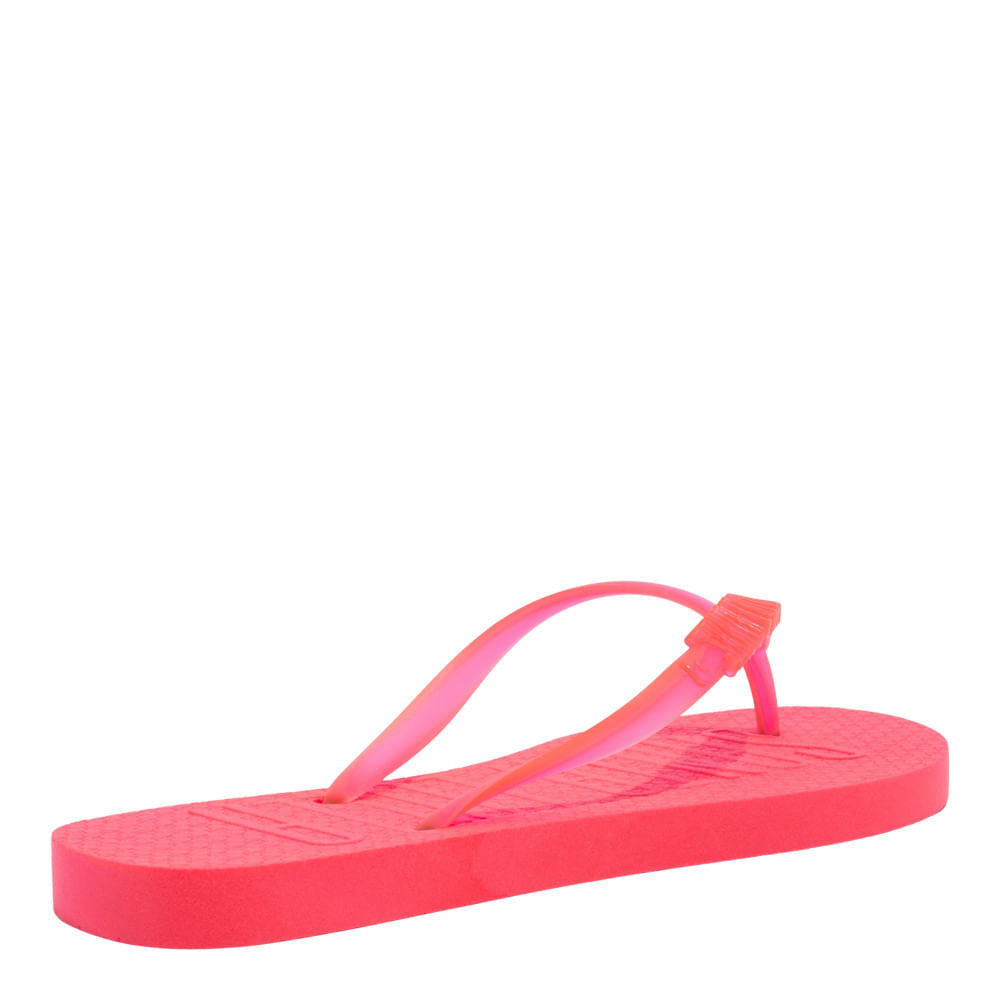 Chinelo Santa Lolla Pink Flip Flop Tira Translúcida
