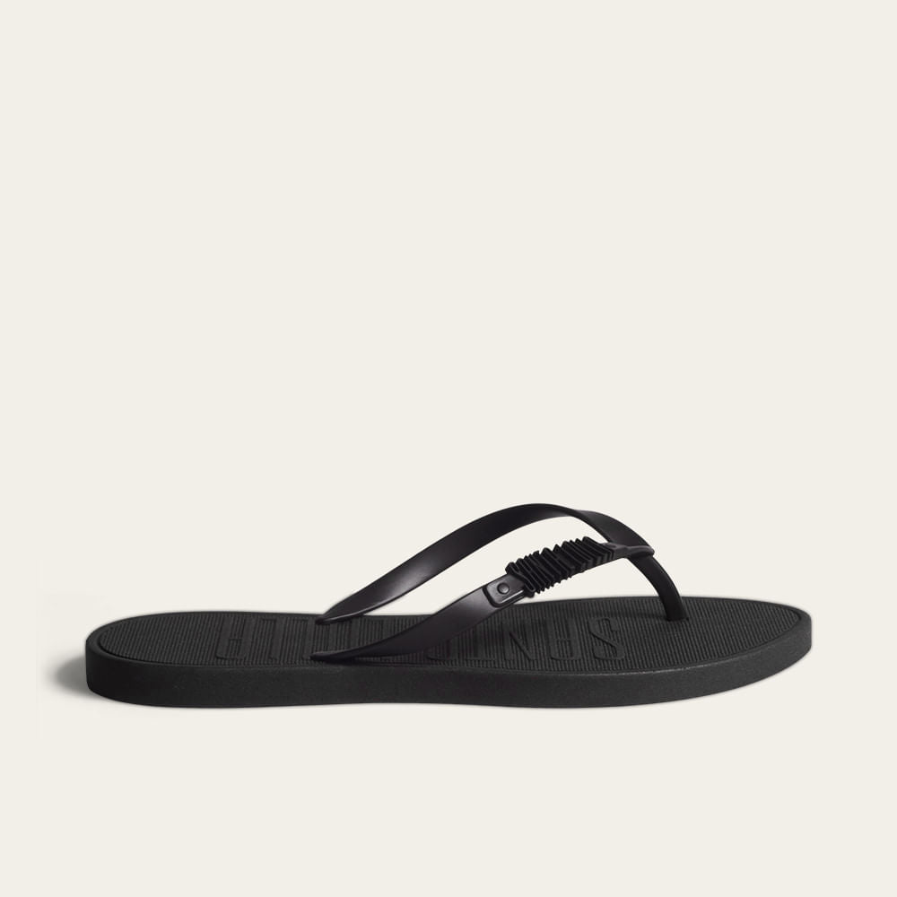 Chinelo Santa Lolla Preto Flip Flop Borracha