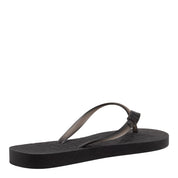 Chinelo Santa Lolla Preto Flip Flop Tiras Grafite