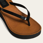 Chinelo Santa Lolla Preto Plataforma Flip Flop