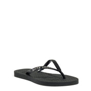 Chinelo Santa Lolla Preto Tiras Brilho
