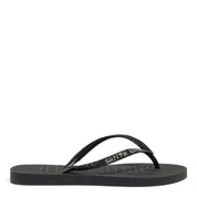 Chinelo Santa Lolla Preto Tiras Brilho