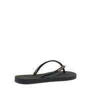 Chinelo Santa Lolla Preto Tiras Brilho