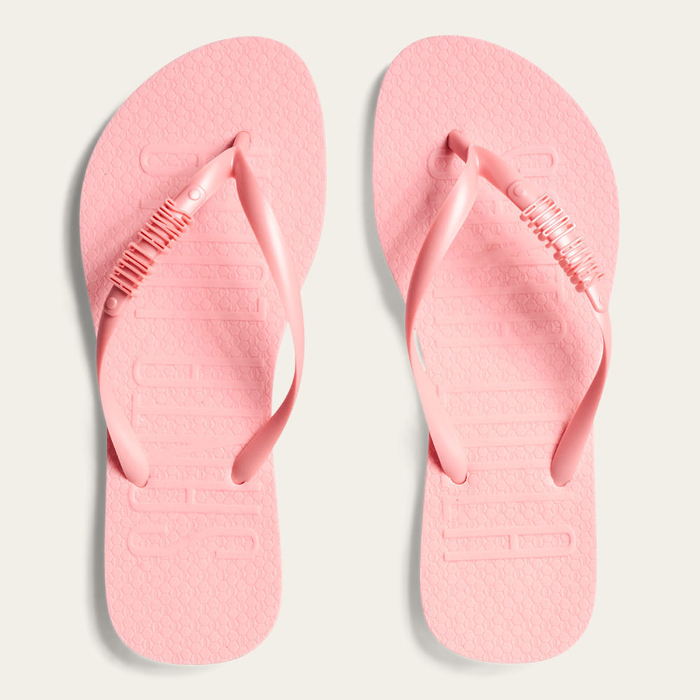 Chinelo Santa Lolla Rosa Flip Flop Borracha