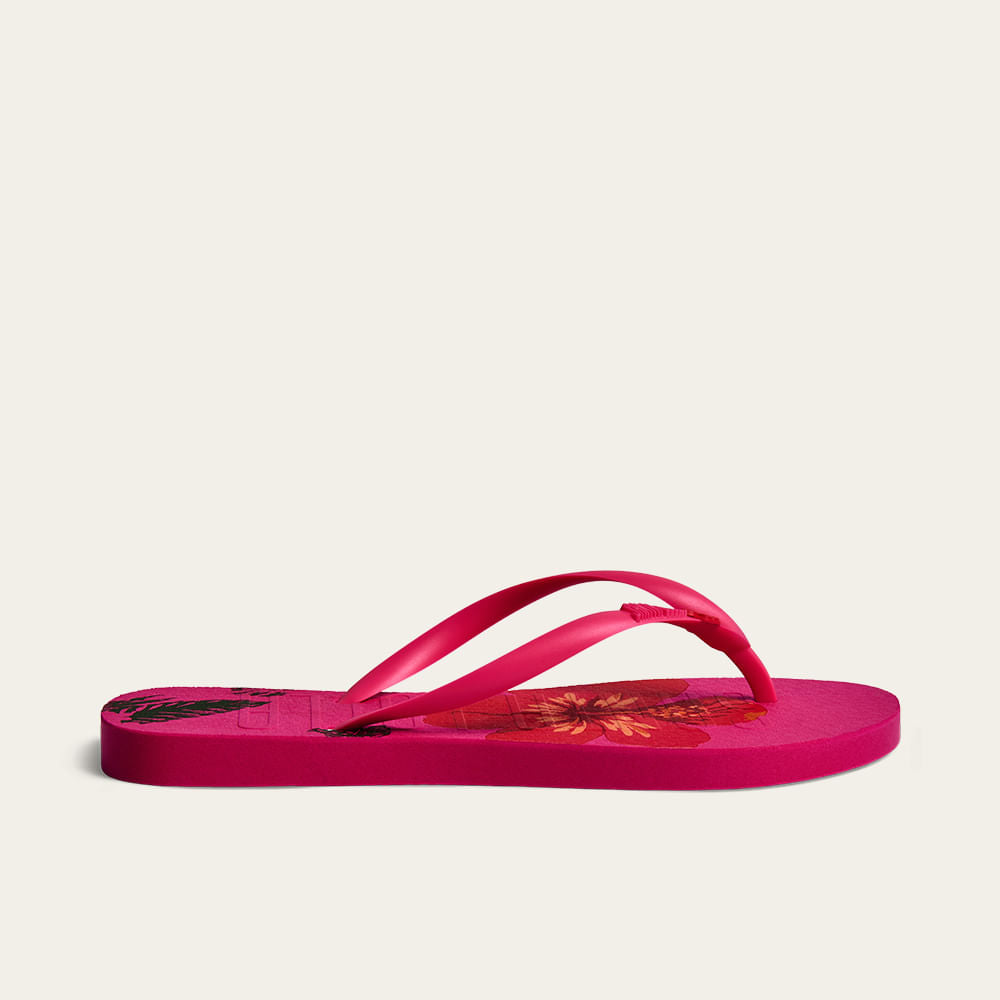 Chinelo Santa Lolla Rosa Floral Flip Flop