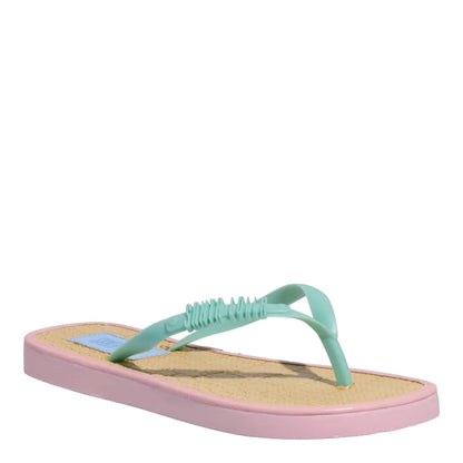 Chinelo Santa Lolla Rosa Sola Palha