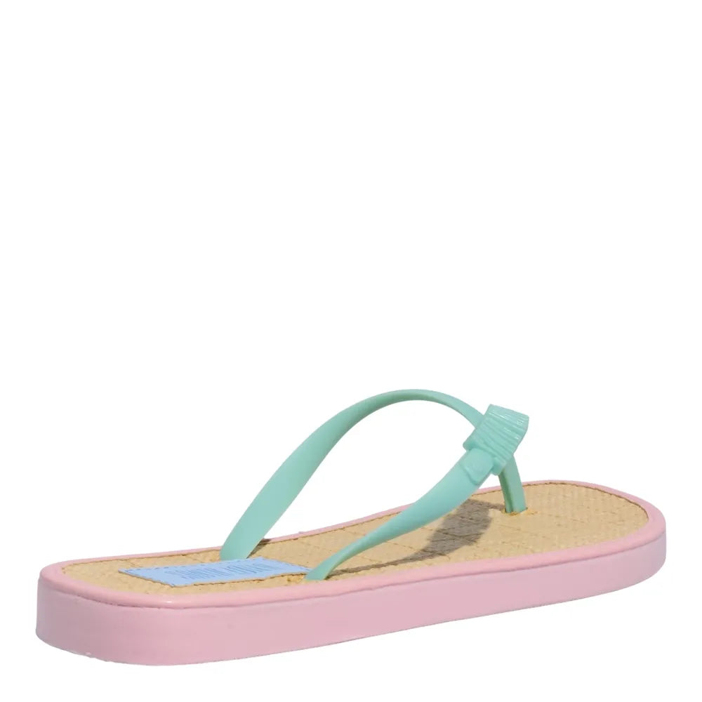 Chinelo Santa Lolla Rosa Sola Palha