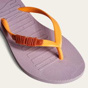 Chinelo Santa Lolla Roxo Flip Flop Tira Laranja