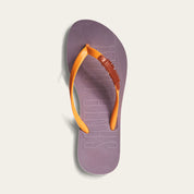 Chinelo Santa Lolla Roxo Flip Flop Tira Laranja