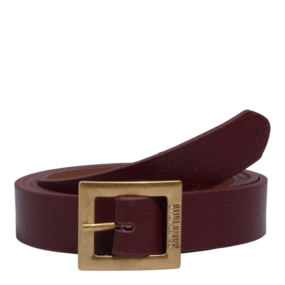 Cinto Couro Santa Lolla Vermelho Ruby