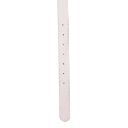 Cinto Santa Lolla Off White Couro Fivela Dourada