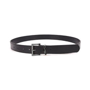 Cinto Santa Lolla Preto Couro Fivela Retangular