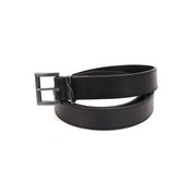 Cinto Santa Lolla Preto Couro Fivela Retangular