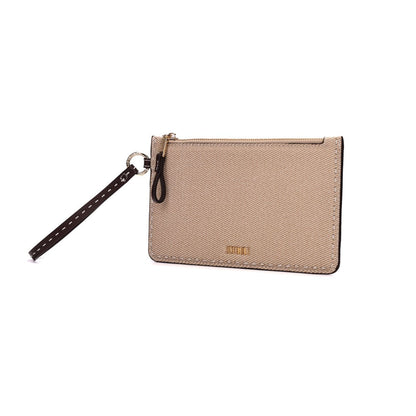 Clutch Santa Lolla Bege Canvas Alça De Mão