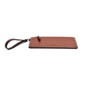 Clutch Santa Lolla Marrom Pesponto Alça De Mão